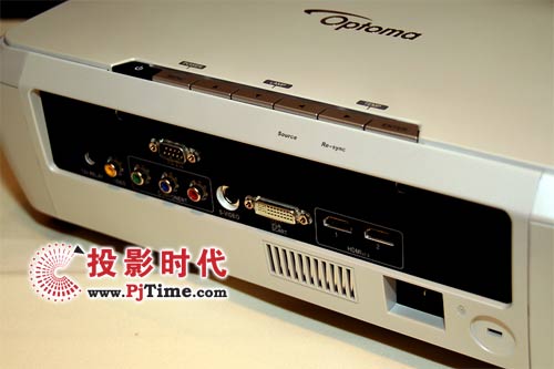 奧圖碼HD80家用投影機 后上圖