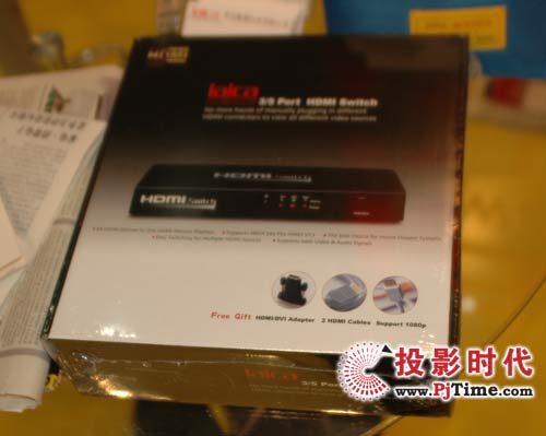 現(xiàn)場展示的5端口HDMI分配器