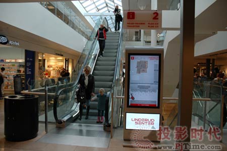 Oslo商業街安裝ONELAN指路型數字標牌